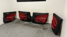 Load image into Gallery viewer, 12 14 Dodge Charger SRT Red Suede Door Panels Front Rear Set Driver Passenger