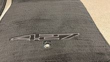 Load image into Gallery viewer, 08 13 Corvette C6 427 Floor Mats Black Front Driver Passenger RH LH Logo Pair