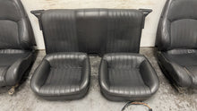Load image into Gallery viewer, 98 02 Pontiac Firebird Trans AM WS6 Front Rear Set Seats Leather Black OEM GM