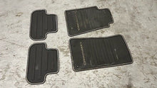 Load image into Gallery viewer, 12 15 Chevrolet Camaro SS Front Rear Left Right Floor Mats GM Black Rubber