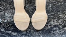 Load image into Gallery viewer, Wild Diva Lounge Strappy High Heels Woman's Size 6.5 Tan Suede Ankle Strap