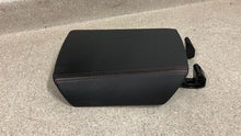Load image into Gallery viewer, 10 15 Camaro SS Center Console Lid Arm Rest OEM GM Leather Black Factory 45K