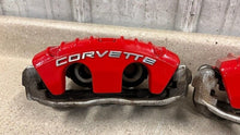 Load image into Gallery viewer, 1997 2004 Chevrolet C5 Corvette Z06 Front Brake Calipers Brakes OEM LH RH RED
