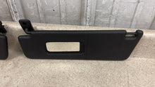 Load image into Gallery viewer, 10 15 Camaro SS Driver Passenger Side Sun Visors Left Right Visor Black Pair 35K