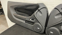 Load image into Gallery viewer, 10 15 Chevrolet Camaro SS Interior Right Left Door Panel Pair OEM Black Panels