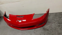 Load image into Gallery viewer, 05 13 Chevrolet C6 Z06 Factory Wide Body Front Bumper Assembly Cover OEM GM Red