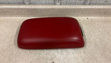 Load image into Gallery viewer, 11 14 Dodge Charger SRT Red Leather Center Console Lid Armrest Factory Mopar