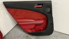 Load image into Gallery viewer, 12 14 Dodge Charger SRT Red Suede Door Panels Front Rear Set Driver Passenger