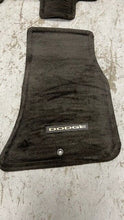 Load image into Gallery viewer, 11 14 Dodge Challenger Front Rear Black Cloth Carpet Floor Mats 4 Mopar LH RH