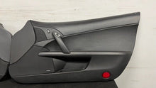 Load image into Gallery viewer, 05 13 Corvette C6 Z06 Driver Passenger Interior Door Trim Panels Black Pair