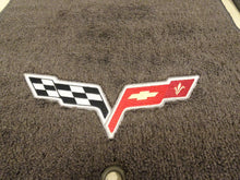 Load image into Gallery viewer, 05 07 Corvette C6 Floor Mats Front Driver Passenger RH LH Logo Pair 19172504