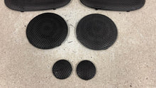 Load image into Gallery viewer, 98 02 Pontiac Firebird Trans AM WS6 Factory Speaker Covers Trim Black OEM Set 8