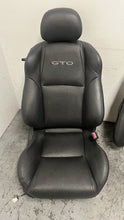 Load image into Gallery viewer, 2004 2005 2006 Pontiac GTO Complete Set Front Rear Black Leather Seats OEM