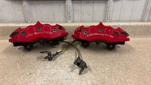 Load image into Gallery viewer, 06 13 Chevrolet Corvette C6 Z06 Rear Brake Calipers 4 Piston Set Red Brakes 78K