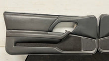 Load image into Gallery viewer, 97 99 Chevrolet Camaro SS Z28 Right Left Door Panels Leather Pair OEM GM Gray