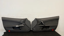 Load image into Gallery viewer, 05 13 Corvette C6 Z06 Driver Passenger Interior Door Trim Panels Black Pair