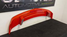 Load image into Gallery viewer, 10 13 Camaro SS SLP Rear Trunk Spoiler Factory OEM GM Orange Decklid High Rise