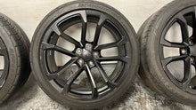 Load image into Gallery viewer, 12 15 Camaro ZL1 Front Rear Wheels Tires 20x10 20x11 20'' Black GM 22798740