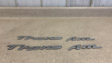 Load image into Gallery viewer, 93 02 Firebird Trans AM Factory Left Right Door Emblem Letters Silver GM RH LH