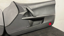 Load image into Gallery viewer, 05 13 Corvette C6 Z06 Driver Passenger Interior Door Trim Panels Black Pair