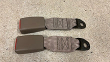 Load image into Gallery viewer, 96 02 Firebird Trans AM Rear Seat Belt Buckles Right Left GM Pair Tan 80K