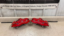 Load image into Gallery viewer, 06 13 Corvette C6 Z06 Rear Brake Calipers 4 Piston Set Red Brakes NICE! 5K MILES