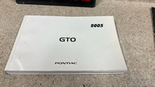 Load image into Gallery viewer, 2005 Pontiac GTO Owners Manual Booklet Warranty 05 Guide Case