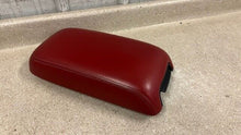 Load image into Gallery viewer, 11 14 Dodge Charger SRT Red Leather Center Console Lid Armrest Factory Mopar