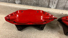 Load image into Gallery viewer, 2010 2015 Camaro SS Rear Driver Passenger Brembo Brake Calipers Pair OEM Red