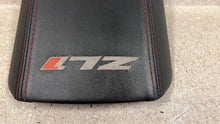 Load image into Gallery viewer, 2010 2015 Camaro ZL1 Center Console Lid Arm Rest OEM GM Leather Black 21K NICE!