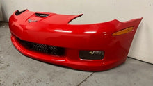 Load image into Gallery viewer, 05 13 Chevrolet C6 Z06 Factory Wide Body Front Bumper Assembly Cover OEM GM Red