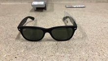 Load image into Gallery viewer, RAY-BAN RB2132 Black Frame Sunglasses New Wayfarer Unisex Green Lens Case NEW