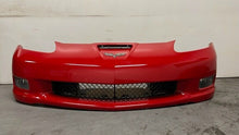 Load image into Gallery viewer, 05 13 Chevrolet C6 Z06 Factory Wide Body Front Bumper Assembly Cover OEM GM Red