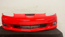 Load image into Gallery viewer, 05 13 Chevrolet C6 Z06 Factory Wide Body Front Bumper Assembly Cover OEM GM Red