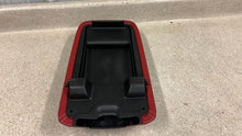 Load image into Gallery viewer, 11 14 Dodge Charger SRT Red Leather Center Console Lid Armrest Factory Mopar