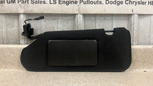 Load image into Gallery viewer, 05 13 Corvette Z06 C6 Driver Sun Visor Left GM Shade Garage Opener Black OEM 54K
