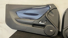 Load image into Gallery viewer, 10 15 Chevrolet Camaro SS Interior Right Left Door Panel Pair OEM Blue Panels
