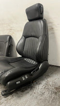 Load image into Gallery viewer, 98 02 Pontiac Firebird Trans AM Front Rear Set Power Seats Leather Black OEM 53K