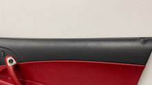 Load image into Gallery viewer, 05 13 Corvette C6 Driver Passenger Interior Door Trim Panels Black Red Pair OEM