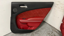 Load image into Gallery viewer, 12 14 Dodge Charger SRT Red Suede Door Panels Front Rear Set Driver Passenger