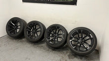 Load image into Gallery viewer, 12 15 Camaro ZL1 Front Rear Wheels Tires 20x10 20x11 20'' Black GM 22798740