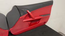 Load image into Gallery viewer, 05 13 Corvette C6 Driver Passenger Interior Door Trim Panels Black Red Pair OEM