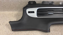 Load image into Gallery viewer, 10 15 Camaro SS Black Leather Dash Trim Vents 2 Pieces GM 22880758 Orange Stitch