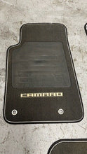 Load image into Gallery viewer, 12 15 Chevrolet Camaro SS Front Rear Left Right Floor Mats GM Black Cloth