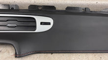 Load image into Gallery viewer, 10 15 Camaro SS Black Leather Dash Trim Vents 2 Pieces GM 22880758 Orange Stitch