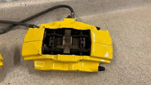 Load image into Gallery viewer, 15 19 Chevrolet Corvette C7 Z06 Rear Brake Calipers Brembo Yellow Brakes 48K OEM