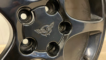 Load image into Gallery viewer, 00 04 Chevrolet Corvette C5 Rear Speedline 18x9.5 Wheel Rim GM 9594182 Black 18'