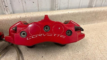 Load image into Gallery viewer, 06 13 Chevrolet Corvette C6 Z06 Rear Brake Calipers 4 Piston Set Red Brakes 78K