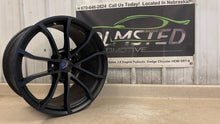 Load image into Gallery viewer, 12 19 Corvette C6 Z06 Speedline Rear 20'' Black Wheel GM 9598728 20X12 Rim OEM
