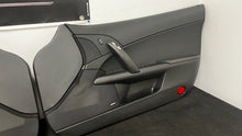 Load image into Gallery viewer, 05 13 Corvette C6 Z06 Driver Passenger Interior Door Trim Panels Black Pair OEM